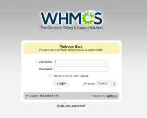 whmcs login