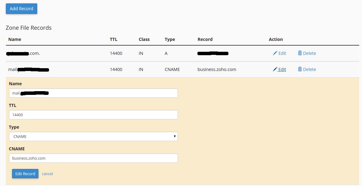 Edit DNS Zone cPanel