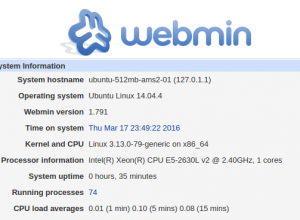 webmin hosting