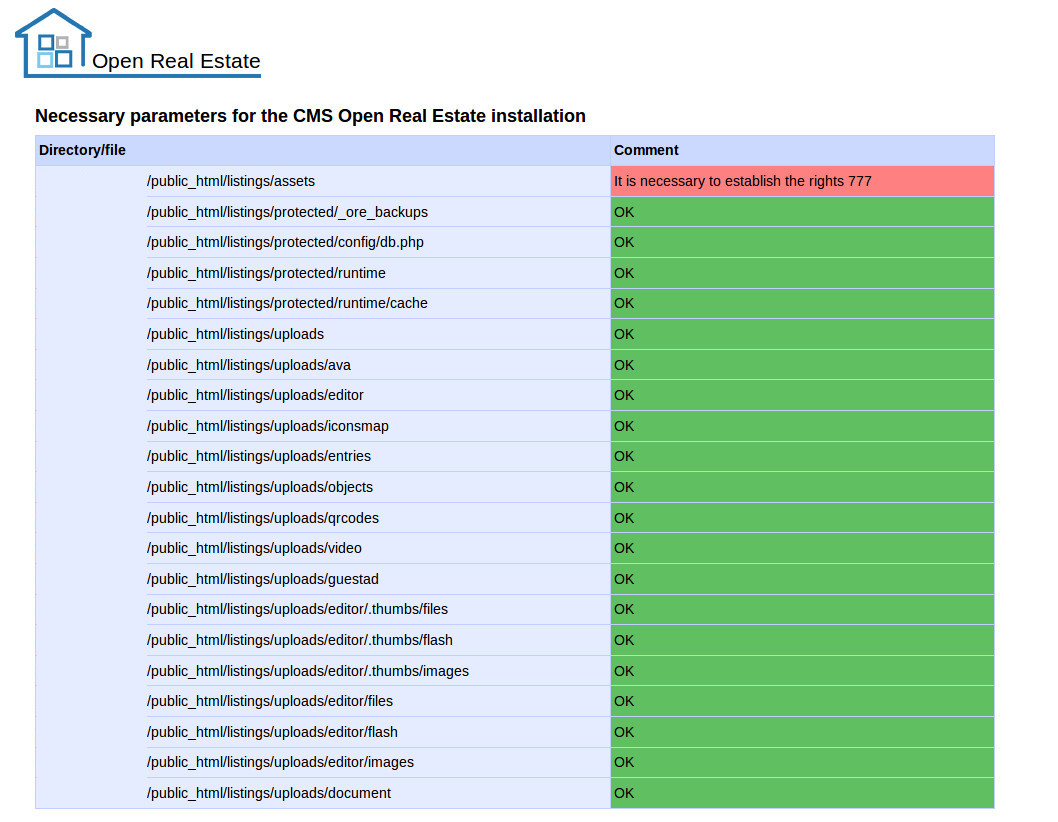 Open Real Estate script installation