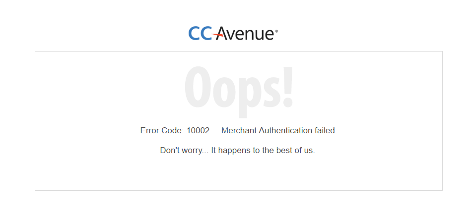 CCAvanue WordPress Plugin error