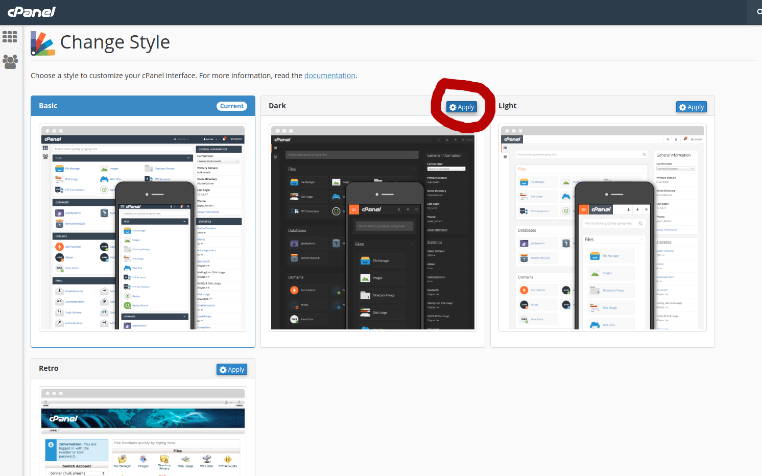 cpanel style download