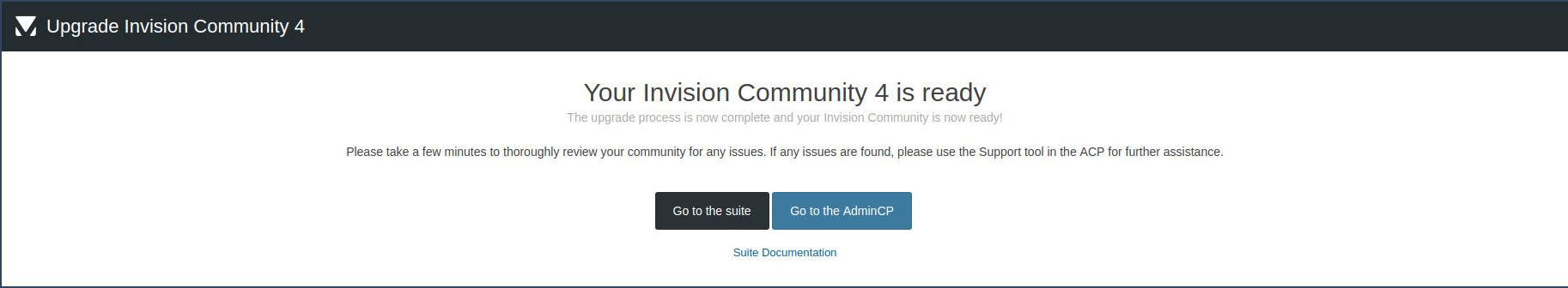 Invision Community script upgrade