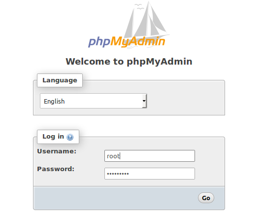 localhost dashboard phpmyadmin