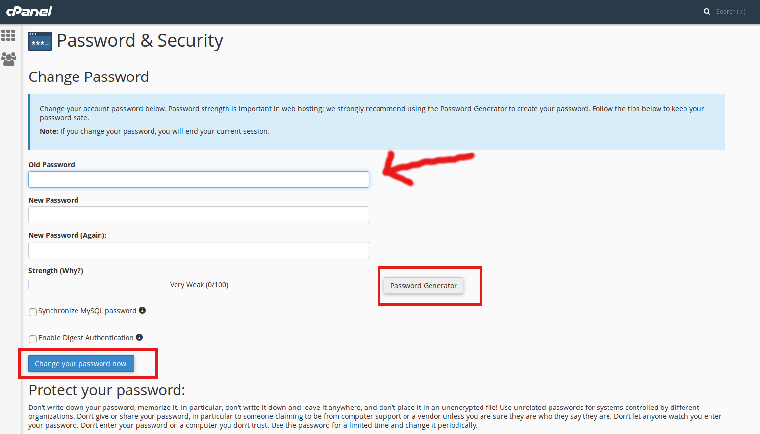 generate password for wordpress