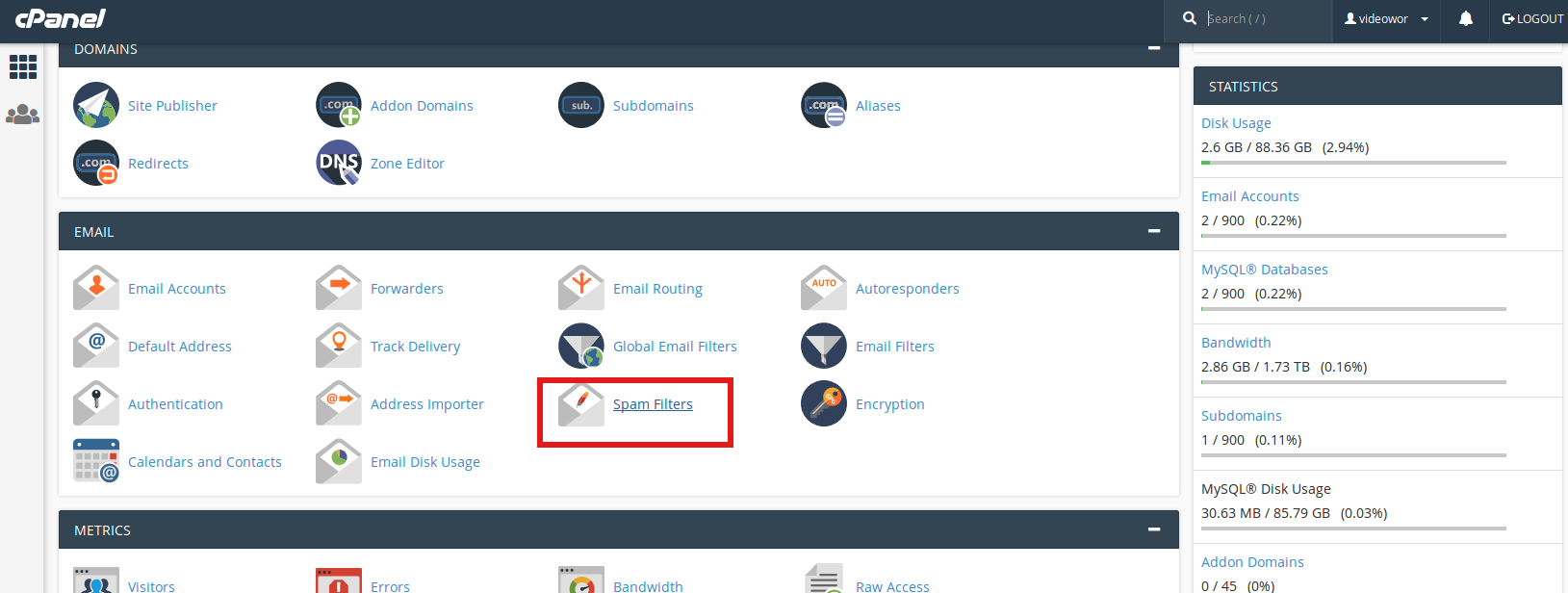 cpanel configuring spamassassin to analyze content