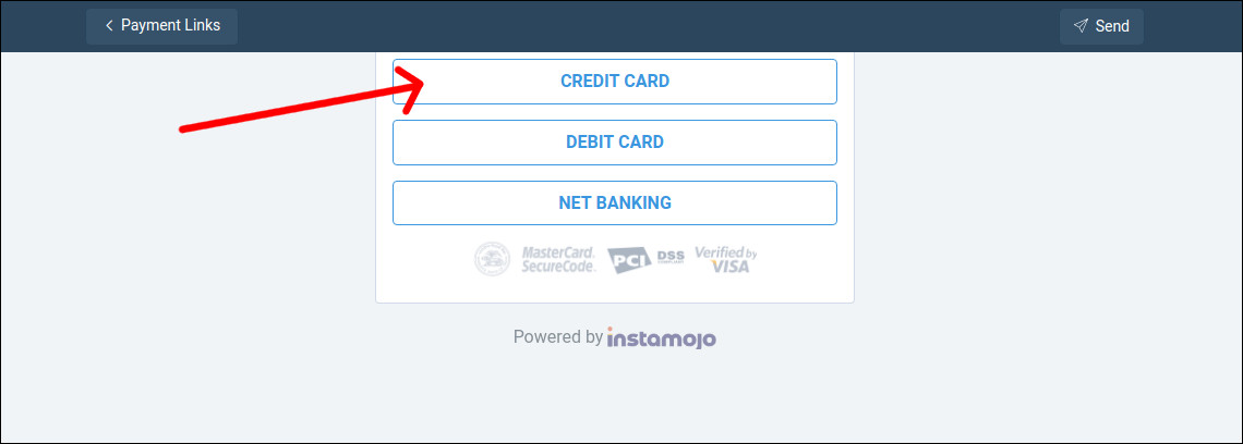 instamojo credit card