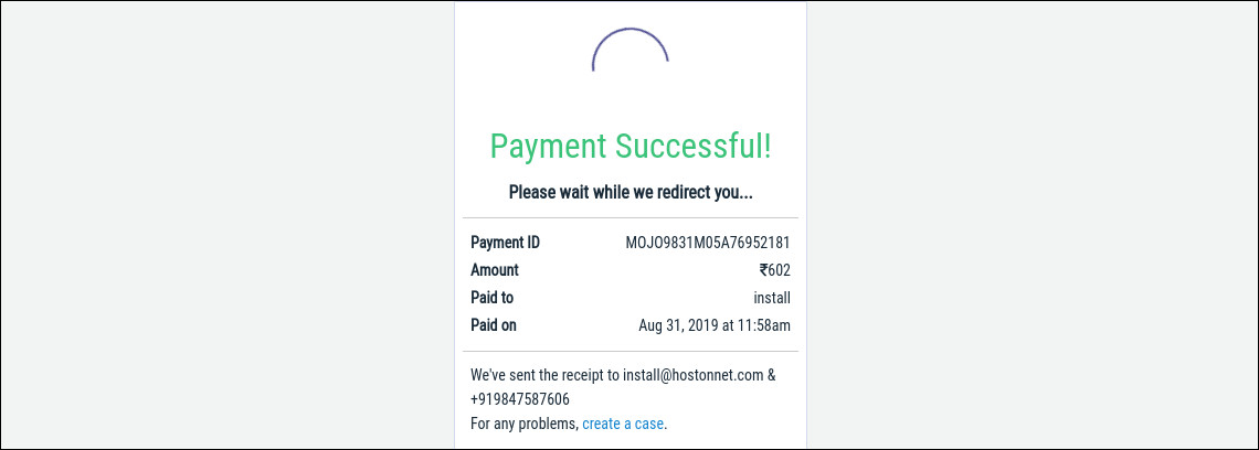 instamojo payment success