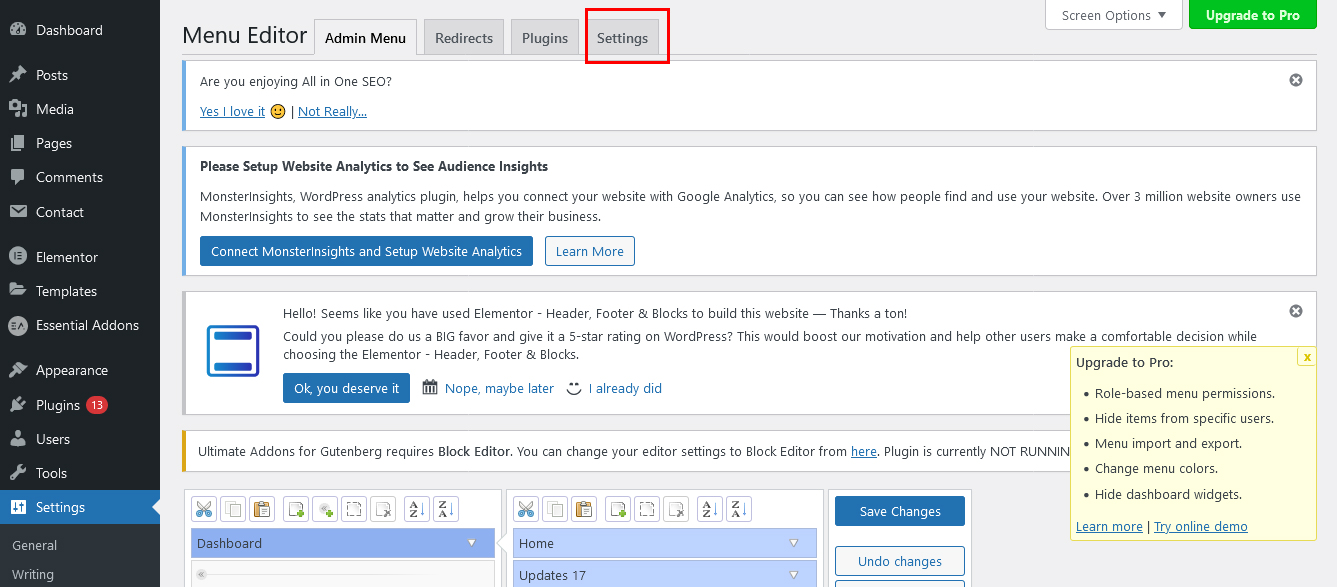 How to Edit WordPress Admin Dashboard Menu | HostOnNet.com